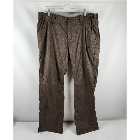 Duluth Trading Pants Womens 18x33 Brown DuluthFlex Dry on the Fly Pants (38x33) - Picture 1 of 11